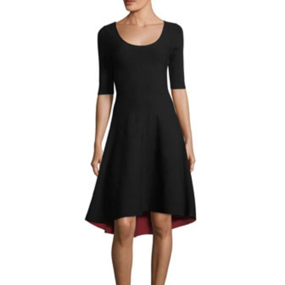Milly Half-Sleeve Reversible High-low Dress - Fit & Flare - Size 12, NWOT